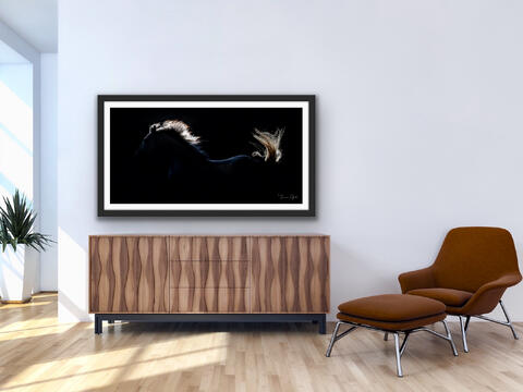 Horse Photo Hanging Framed