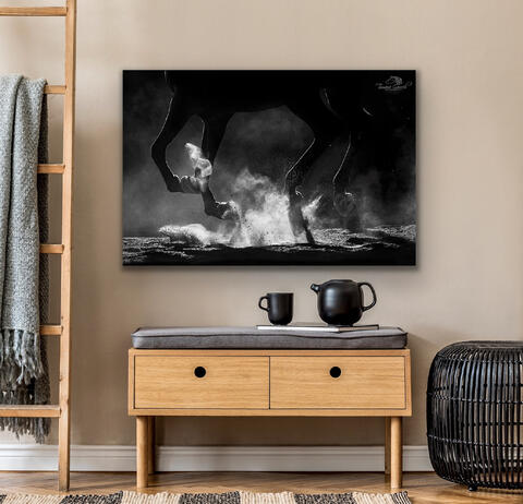 Fine art print Powerhouse hanging on wall