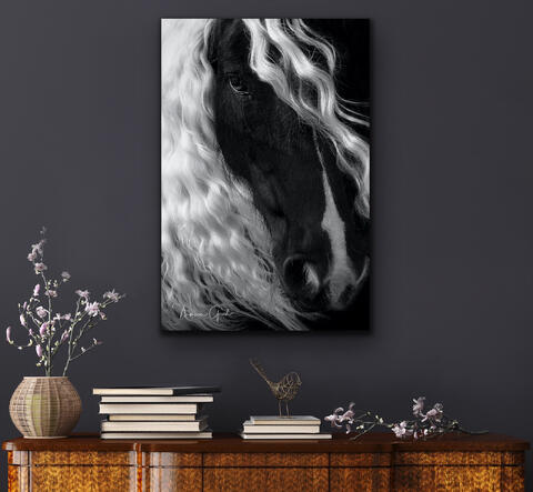 Tenderness Gypsy Horse Print over table