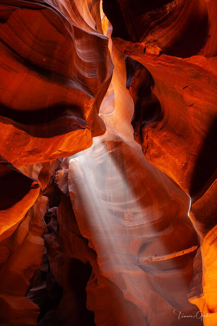 Antelope Canyon Lightbeam print