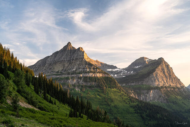 Alpenglow on the Continental Divide — Glacier National Park print