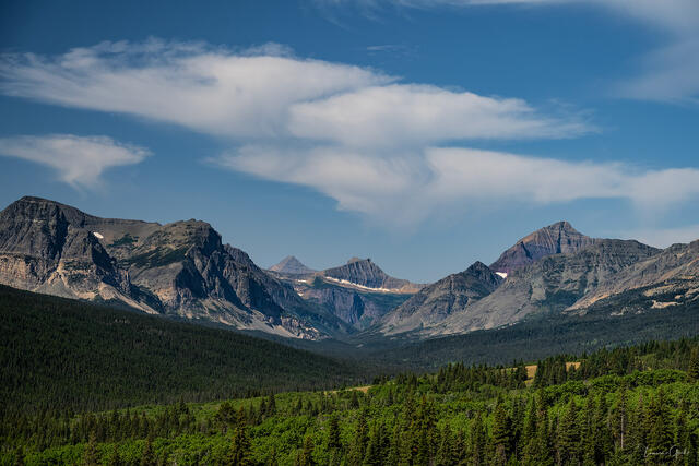 nto the Wilderness — Continental Divide, Glacier National Park print
