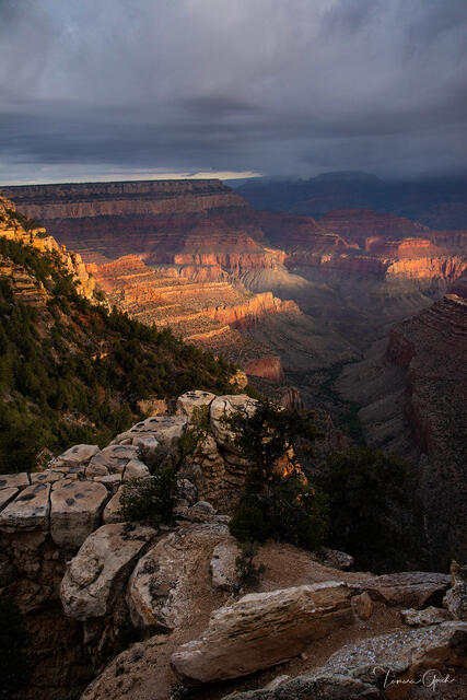 Canyon Fire — Grand Canyon Fine Art Print print