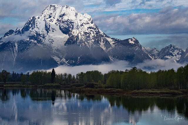 Teton Serenity: Morning at Oxbow Bend print