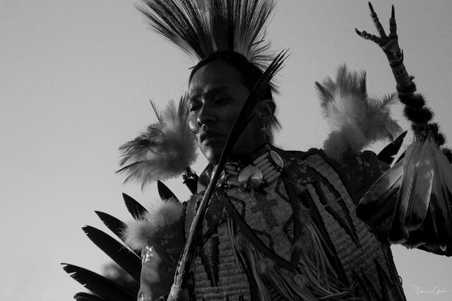 The Dance — Native American Pow Wow Dancer, American West print
