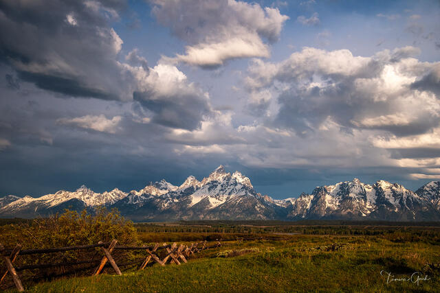 Big Sky over the Tetons — Grand Teton Fine Art Print print