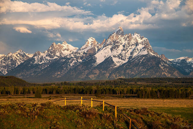 Evening Light on the Tetons — Grand Teton National Park, Wyoming print