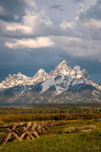 Storm Light on the Tetons — Grand Teton National Park, Wyoming print