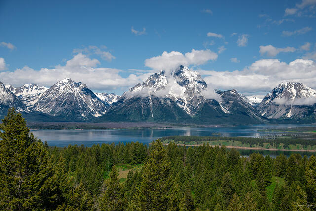 Crown of Wyoming — Teton Range and Jackson Lake, Grand Teton National Park, Wyoming print