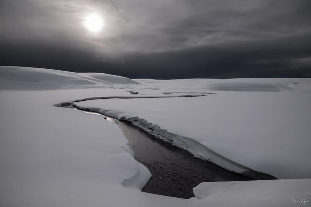 Winter Creek — Hayden Valley, Yellowstone National Park, Wyoming print